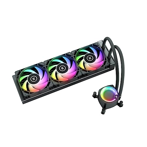 EK Water Blocks Nucleus AIO CR360 Lux D-RGB Processeur Refroidisseur de liquide tout-en-un 12 cm Noir 1 pièce(s)