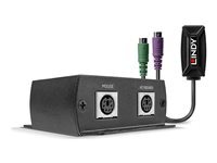 Lindy 100m PS 2 KM Cat.5e 6 Extender - transmetteur et recepteur - cable de rallonge clavier souris