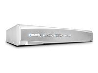 Lindy KVM Switch Pro DisplayPort USB 2.0 Audio - commutateur ecran-clavier-souris audio USB - 4 ports