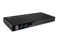 Lindy - commutateur ecran-clavier-souris audio USB - HDMI 4K60, USB 3.0 - 4 ports