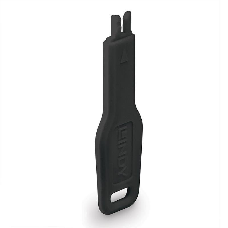 Lindy Llave de Bloqueador de Port RJ-45 Lindy 47890 Black ABS
