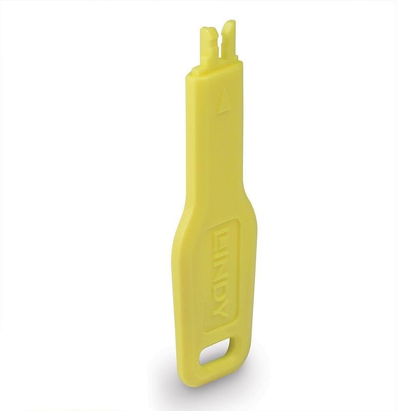 Lindy Llave de Bloqueador de Port RJ-45 Lindy Yellow ABS