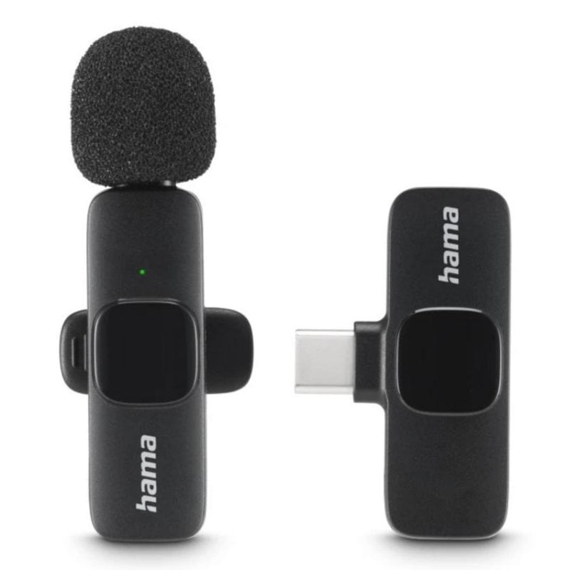 Hama Microphone Hama Smart Wireless USB omnidirectionnel réduction de bruit 20 m autonomie 4,5 h