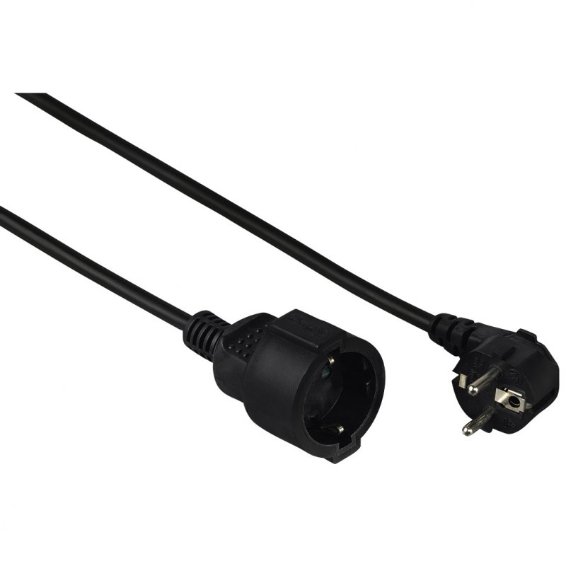 Hama Hama Schuko Extension Câble d'Alimentation 2m Black