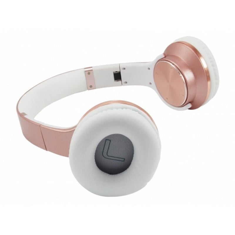 Conceptronic Casque Conceptronic Eligio sans fil Bluetooth avec fonction haut-parleur Rose