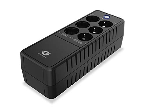 SAI 600VA CONCEPTRONIC 360W Bureau 6 Prises FICHE Protection Port LAN Modem