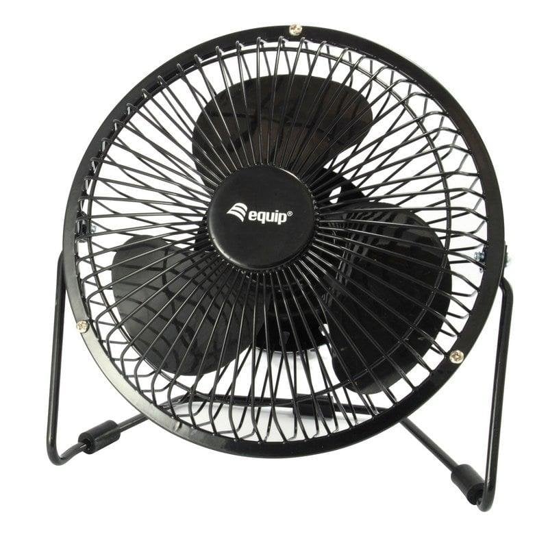 equip Ventilateur de Table USB Equip Life 6 pouces Black Silencieux Compact