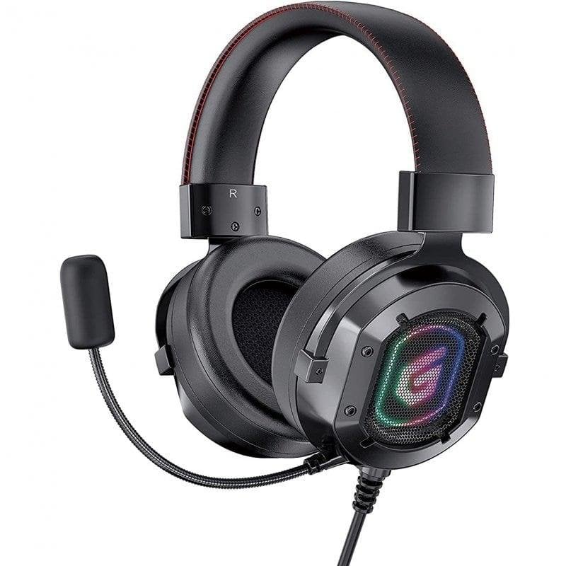 Conceptronic Casque Gaming Conceptronic ATHAN03B filaire 7.1 RGB Black confortable