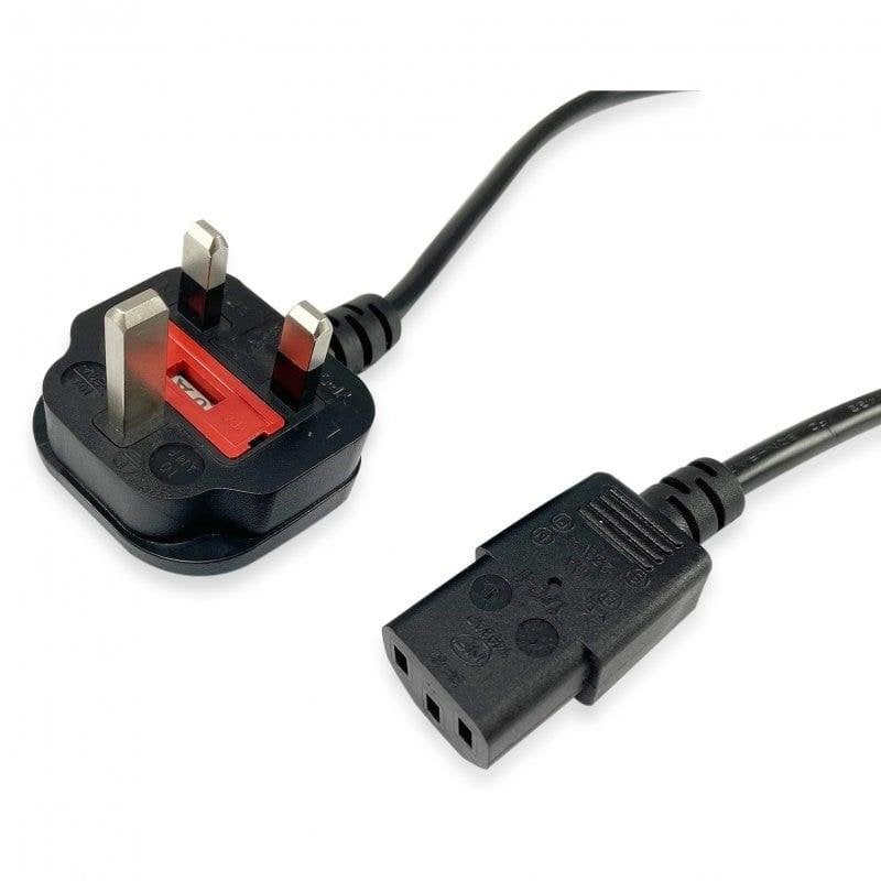 equip Câble d'alimentation Equip 112300 BS1363 vers C13 2m Black 250V 10A