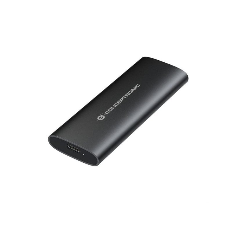 Conceptronic Caja PC Conceptronic StreamVault DANTE04B M.2 Aluminium Black USB 10 Gbps