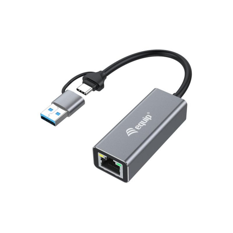 equip Adaptateur Equip 133495 USB-C à 2,5 Gigabit Ethernet USB Type-A Grey