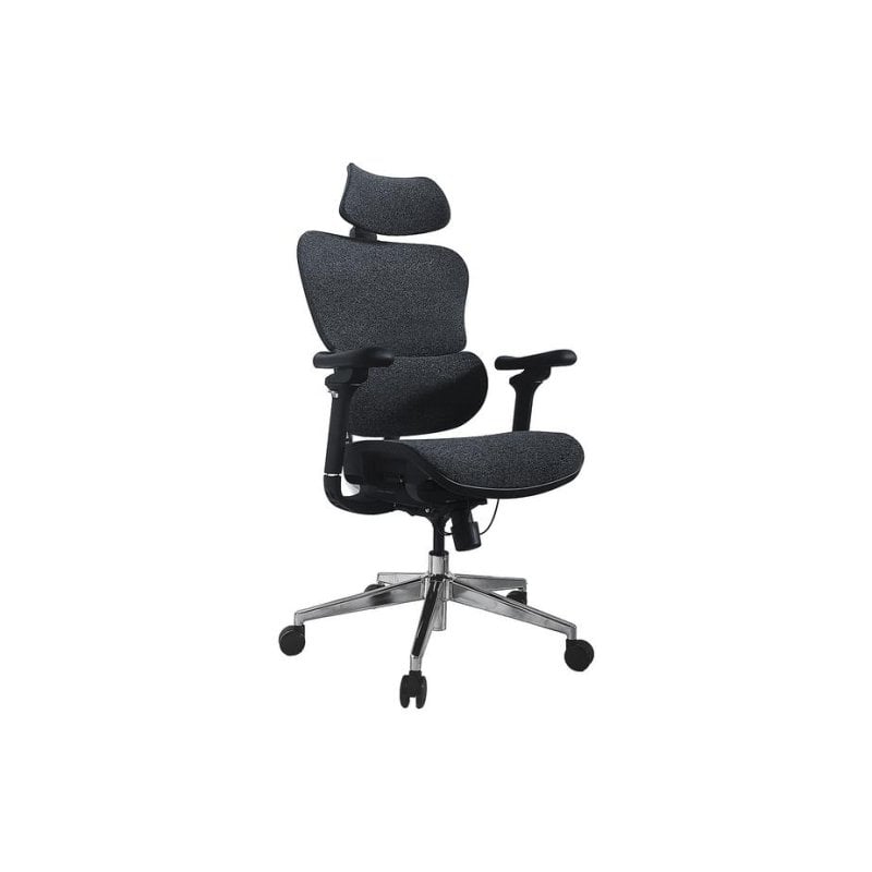 equip Chaise de bureau Equip 651052 ergonomique, maille Black, accoudoirs 3D