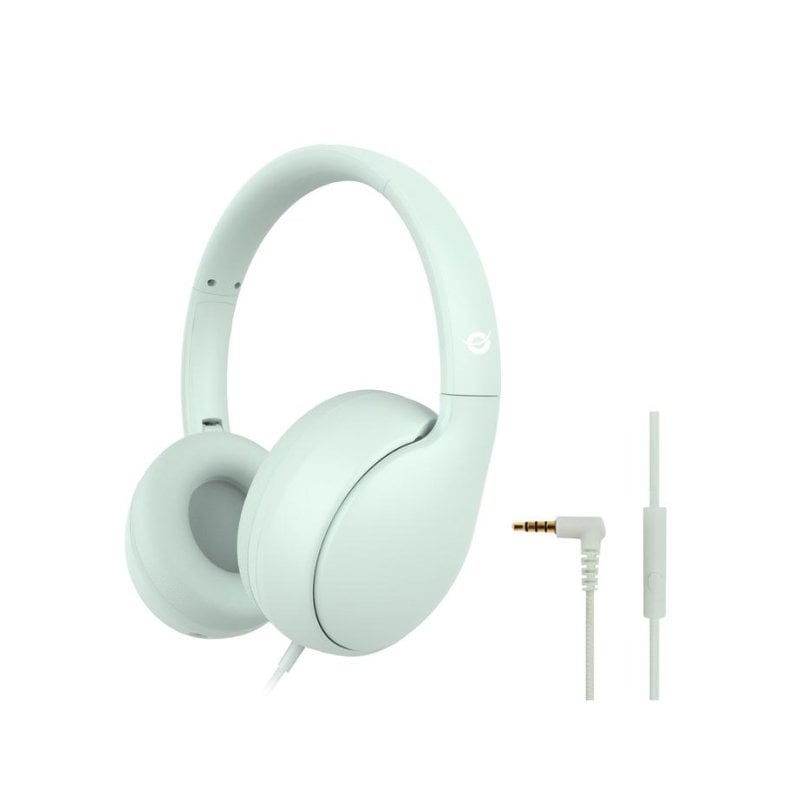 Conceptronic Auriculares Conceptronic PARRIS04GT avec câble, micro in-line, pliables, Green clair
