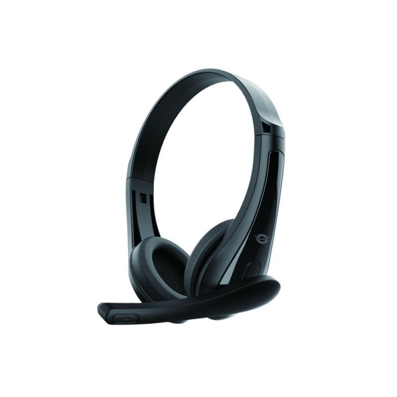 Conceptronic Auriculares Conceptronic POLONA06B3T avec fil double jack 3,5 mm, réduction de bruit, micro, Black