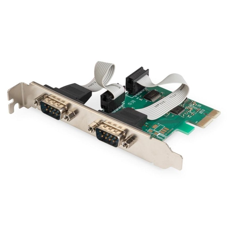 Digitus Carte Interface Serie Digitus PCIe 2x DSUB9 128000 bps Chipset OXPCIe952