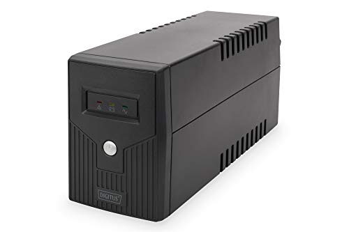 DIGITUS Line-Interactive VI onduleur - 600VA 360W - AVR - 2 prises de courant de sécurité - logiciel d'arrêt USB RS232 RJ11