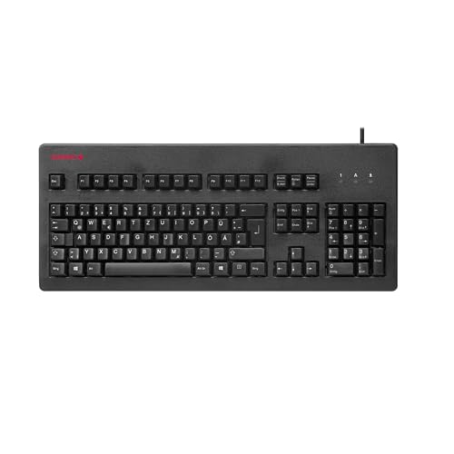 CHERRY G80-3000, Disposition espagnole, clavier QWERTY, clavier filaire, clavier mécanique CHERRY MX BLACK Switches, Noir