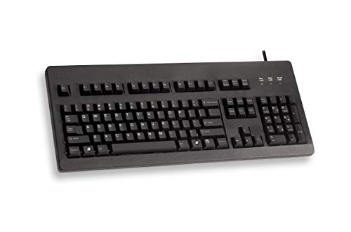 CHERRY G80-3000, Clavier Mécanique Filaire, Disposition EU (QWERTY), Connexion USB, Robuste, Touches Programmables, MX Blue Switches, Noir
