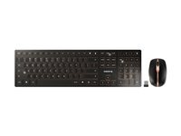 Cherry CHERRY DW 9100 SLIM - ensemble clavier et souris - QWERTY - US avec le symbole de l'euro - Black bronze Peripherique d'entree