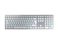 Cherry CHERRY KW 9100 SLIM - clavier - Pan Nordic - White, Silver Peripherique d'entree