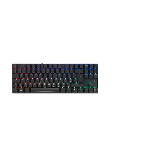 CHERRY MX 8.2 TKL Wireless, Clavier Mécanique de Gaming sans Fil, sans Pavé Numérique, Disposition UK (QWERTY), avec Mallette Métallique de Transport, MX Red Switches, Noir