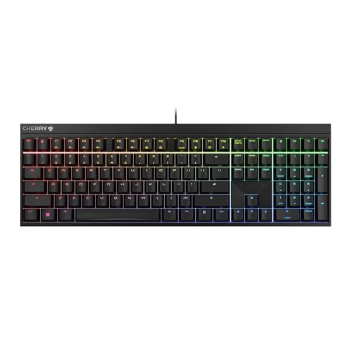 Cherry Xtfy MX 2.0S Clavier Mécanique Gaming Filaire avec Nouveaux Commutateurs MX2A (Noir, MX2A Rouge)