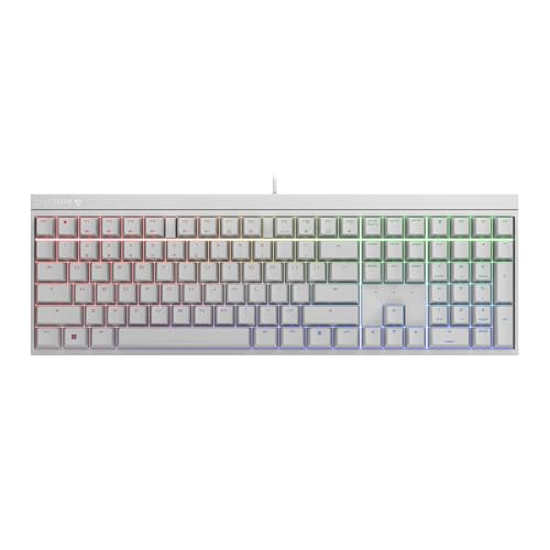 Cherry Xtfy MX 2.0S Clavier Mécanique Gaming Filaire avec Nouveaux Commutateurs MX2A (Blanc, MX2A Marron)