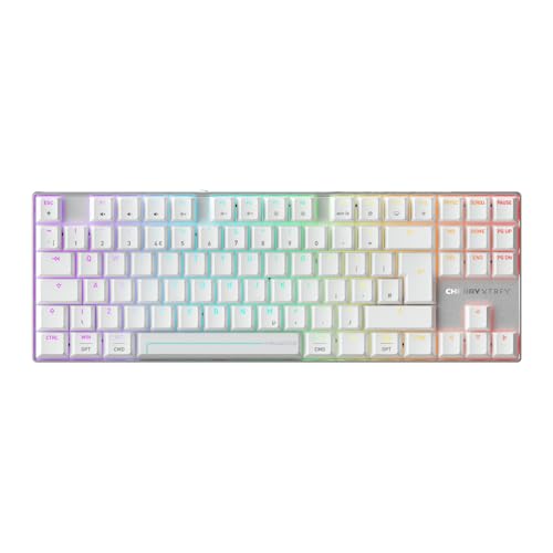 CHERRY XTRFY MX 8.2 Pro TMR Wireless – Clavier de jeu mécanique TKL magnétique, commutateurs CHERRY MK CRYSTAL TMR personnalisables, PBT, Hot-Swap, RapidTrigger, SnapKey SOCD, 8 kHz, disposition