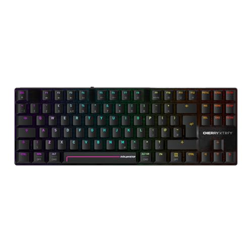 CHERRY XTRFY MX 8.2 Pro TMR Wireless – Clavier de jeu mécanique TKL magnétique, commutateurs CHERRY MK CRYSTAL TMR personnalisables, PBT, Hot-Swap, RapidTrigger, SnapKey SOCD, 8 kHz, disposition