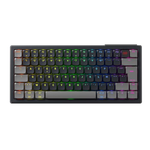 Cherry XTRFY K63W Pro Compact Ultra-Wideband, Clavier de Jeu Mécanique 70 à Profil Bas, Connexion sans Fil UWB, 8 000 Hz, Switches MX LP 2.0 Red, Rechargeable, Disposition FR (AZERTY), Noir