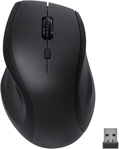 Speedlink Snappy - Souris sans Fil 2,4 GHz, 5 Boutons, jusqu'à 1800 dpi, Ergonomique Rechargeable avec Batterie 600 mAh, Recharge USB-C, récepteur Nano USB-A pour PC et Ordinateur Portable, Noir
