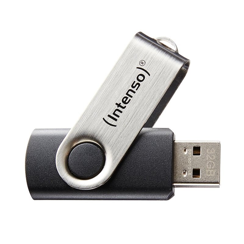 Intenso Clé USB Intenso Basic Line 16GB USB 2.0 Lecture 28MB s Black Silver