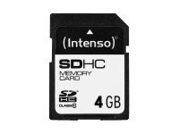 Intenso Carte SDHC Intenso 4GB Classe 10 25 MB s Résistante Noire
