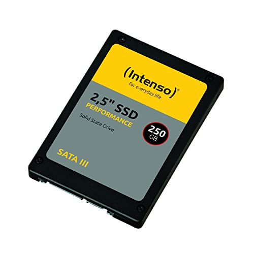 Intenso Disque SSD Interne 2,5 SATA III Performance, 250 Go, 550 Mo s, Solid State Drive Noir