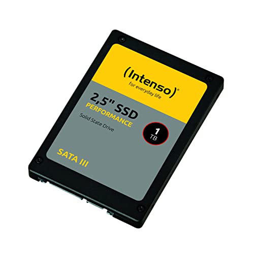 Intenso Disque SSD Interne 2,5 SATA III Performance, 1 to, 550 Mo s, Noir, Disque SSD