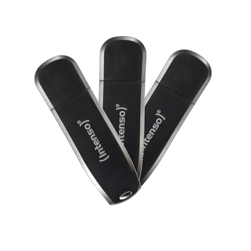 Intenso Speed Line 3 x 32 Go Clé USB 3.2 Gen 1 x 1 – Clé USB A jusqu'à 70 Mo s, Multipack