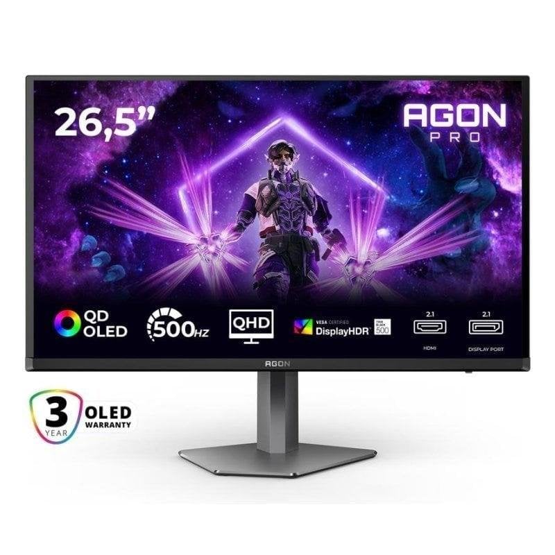 AOC Écran PC AOC AGON PRO AG276QKD2 27 Quad HD 500Hz QD-OLED G-Sync HDR500 0,03ms