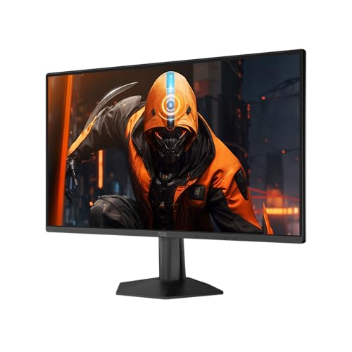 AOC Gaming Moniteur 24G50FAD 24 Pouce 180Hz IPS Dalle, 4ms GtG, HDR10, G-Sync Comptible, (1920x1080 HDMI 1x 2.0 DP 1x 1.4) Noir