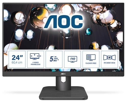 AOC E1 24E1Q 24 IPS 5ms FHD DP HDMI VGA HP 76Hz
