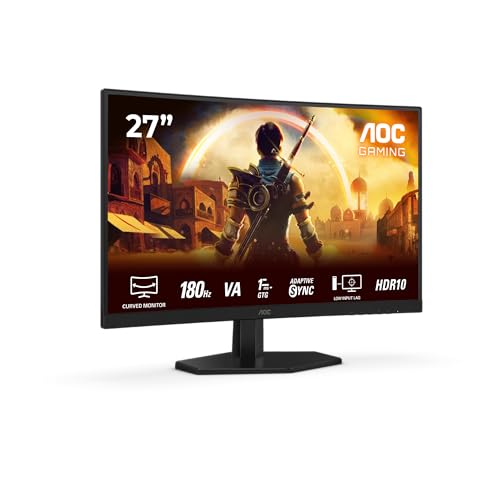 Ecran PC Gamer incurve AOC 27 FHD 180Hz 05ms Dalle VA C27G42E