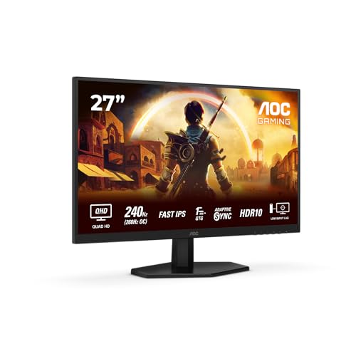 Ecran PC AOC Q27G42ZE 27 Fast IPS 03ms QHD 2560x1440 240Hz OC 260Hz
