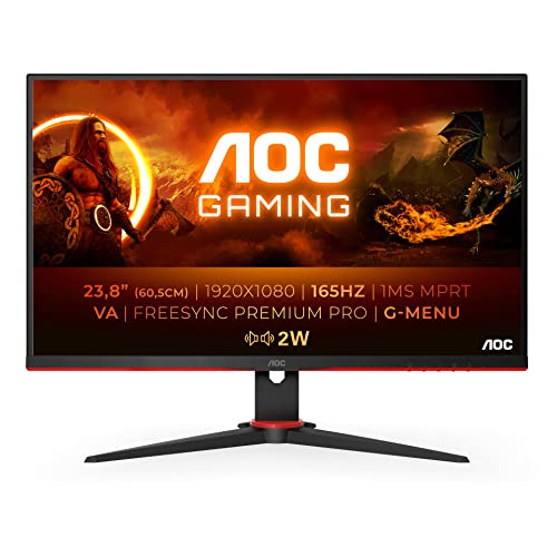 AOC 24G2SAE BK 23 8 Full HD 1 ms Black Red
