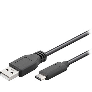 Goobay Goobay CA�ble USB 2 0 vers USB C 1 m Black