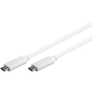 Cable USB 3.1 Type C (Male Male) White - 1 m