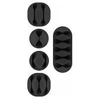 Goobay Set Cable Management (lot de 5) Black