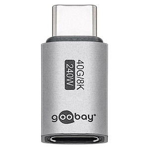 Goobay Adaptateur USB C Male vers USB C Femelle
