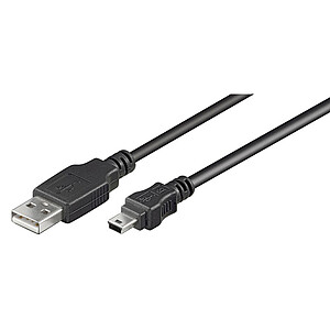 Cable USB A male mini USB B male 0 15 m
