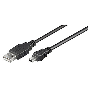 Cable USB A male mini USB B male 0 15 m