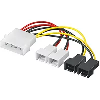 Adaptateur d alimentation Molex pour 4 ventilateurs 3 broches