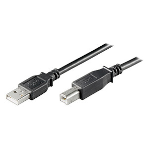 Cable USB 2 0 Type AB Male Male Black 0 25 m
